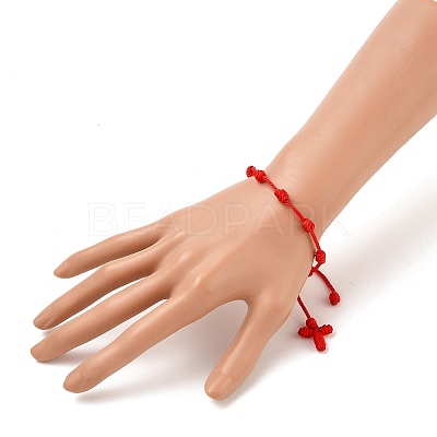 Adjustable Nylon Threads Braided Bracelets BJEW-JB05582-03-1