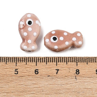 Handmade Porcelain Beads X-PORC-B009-03-1