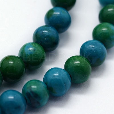 Synthetic Chrysocolla Beads Strands G-I199-34-10mm-1