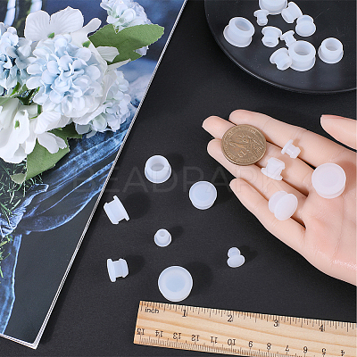 24Pcs 4 Style Silicone Bottle Seal Plug AJEW-GF0008-11A-1