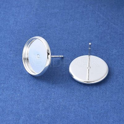 Brass Ear Studs Settings IFIN-Q005-S-NF-1