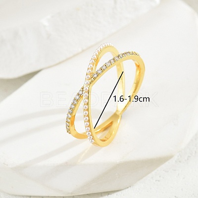 Elegant Zirconia Sparkle Ring for Women's Party Gift RX9028-1-1