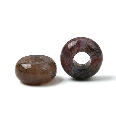 Natural Indian Agate European Large Hole Beads LS-G-Q442-02-1