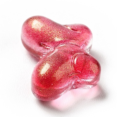 Transparent Baking Paint Glass Beads GLAA-F115-01I-1