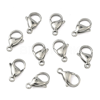 Tarnish Resistant 304 Stainless Steel Lobster Claw Clasps STAS-AB17-1