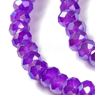Baking Electroplate Glass Beads Strands LS-DGLA-A039-J4mm-B05-1
