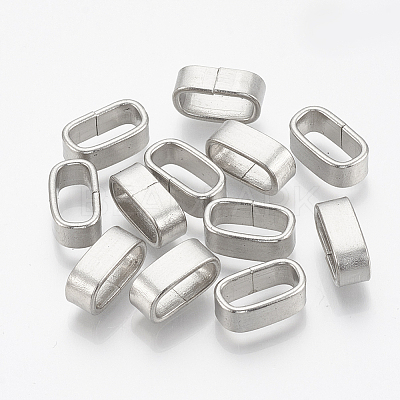 Non-Tarnish 304 Stainless Steel Slide Charm X-STAS-T031-06-1