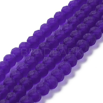 Transparent Glass Beads Strands EGLA-A034-T8mm-MD06-1