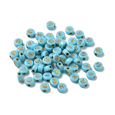 Plating Acrylic Beads OACR-P017-A08-1