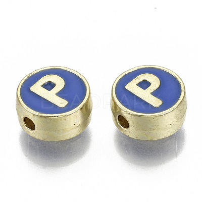 Alloy Enamel Beads X-ENAM-S122-028P-NR-1