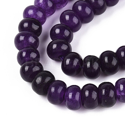 Dyed Natural White Jade Beads Strands X-G-T139-59A-03-1