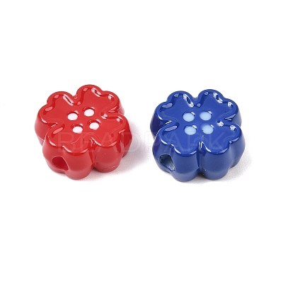 Opaque Acrylic Beads OACR-H057-05-1