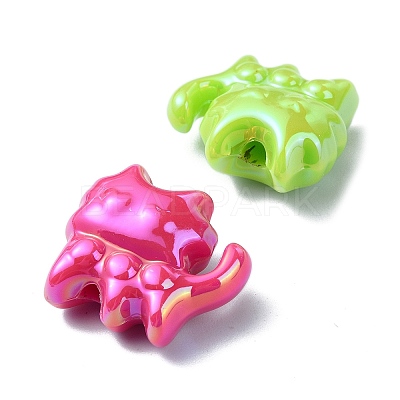 Opaque Acrylic Beads X-OACR-E033-16-1