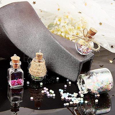 Glass Jar Glass Bottles Bead Containers AJEW-CA0001-05-1