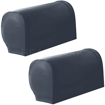 1 Pair Imitation Leather Sofa Armrest Covers AJEW-CL0002-21B-1