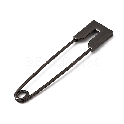 Alloy Extra Large Safety Pin Brooches JEWB-B043-01B-1