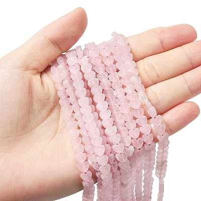 Natural Rose Quartz Beads Strands G-A272-A01-10-1