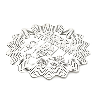 Christmas 201 Stainless Steel Laser Cut Connector Charms STAS-Z116-03P-03-1