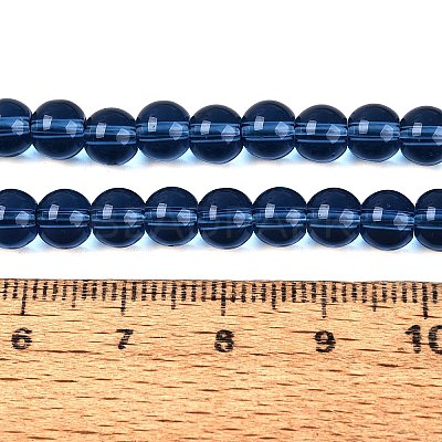 Transparent Glass Beads Strands GLAA-T032-T6mm-28-1