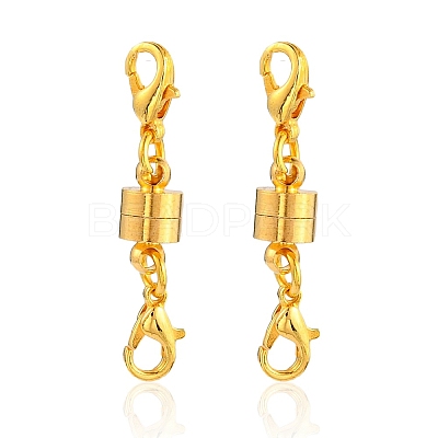 Brass Magnetic Clasps Converter KK-YW0001-60G-1