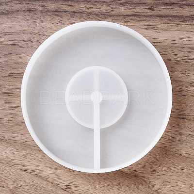Flat Round LED Art Light Display Base DIY Silicone Molds DIY-C054-04-1