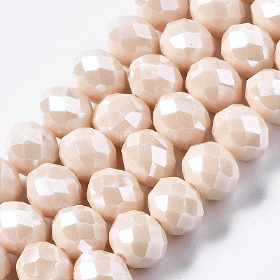 Electroplate Glass Beads Strands LS-EGLA-A034-P1mm-A17-1