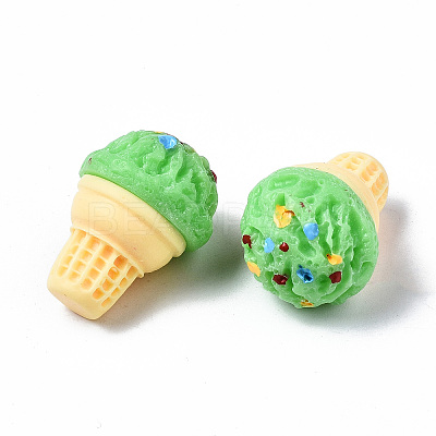 Spray Painted Resin Cabochons CRES-Q215-022E-1