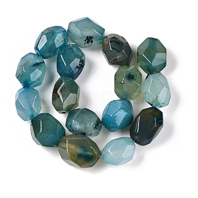 Natural Agate Dyed Beads Strands G-T138-204-1