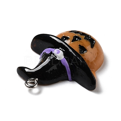Halloween Opaque Resin Pendants RESI-D055-101P-1