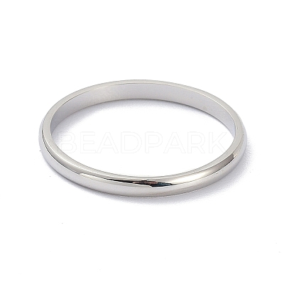 Non-Tarnish 2mm Polished Plain Dome Finger Ring for Girl Women LS-RJEW-C012-05D-P-1