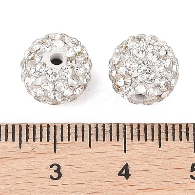 Polymer Clay Rhinestone Beads RB-N006-70-1