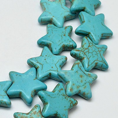 Dyed Synthetic Turquoise Bead Strands G-M144-05-D-1