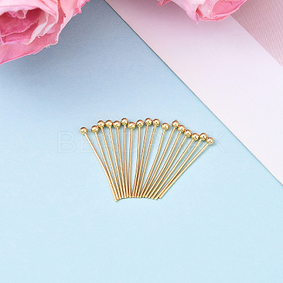 Brass Ball Head Pins KK-YW0004-03A-G-1