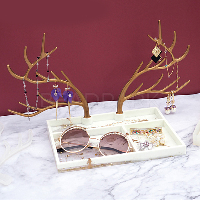 Antler Tree Jewelry Display Rack Silicone Molds & Storage Box Silicone Molds DIY-X0293-84-1