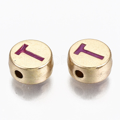 Alloy Enamel Beads X-ENAM-S122-029T-RS-1