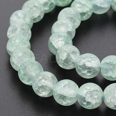 Crackle Glass Beads Strands GLAA-S192-D-008-1