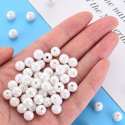 Opaque Acrylic Beads MACR-S370-D8mm-01-1