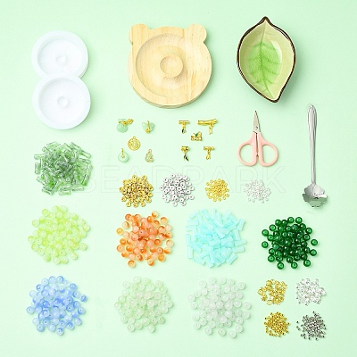 DIY Lampwork Beaded Bracelet Making Kit DIY-FZC0001-01A-1