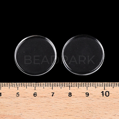 25MM Clear Glass Cabochons X-GGLA-S602-1-1