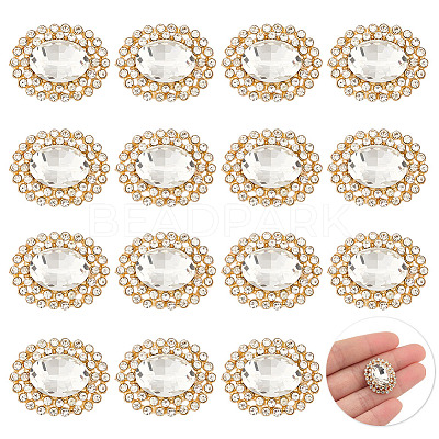 15Pcs 1-Hole Zinc Alloy Shank Buttons BUTT-MA0001-13A-1