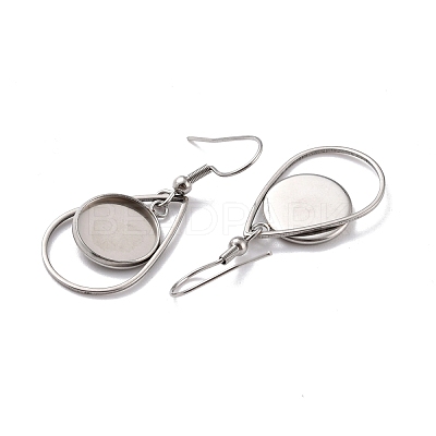Tarnish Resistant 201 Stainless Steel Earring Hooks STAS-Z036-10P-1