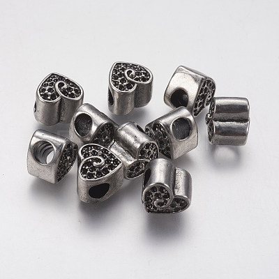 Ion Plating(IP) 304 Stainless Steel European Beads Rhinestone Settings STAS-J022-141AS-1