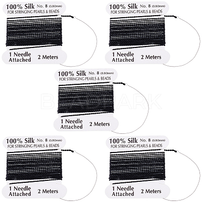 5Pcs Pure Silk Cord OCOR-BBC0001-03A-1