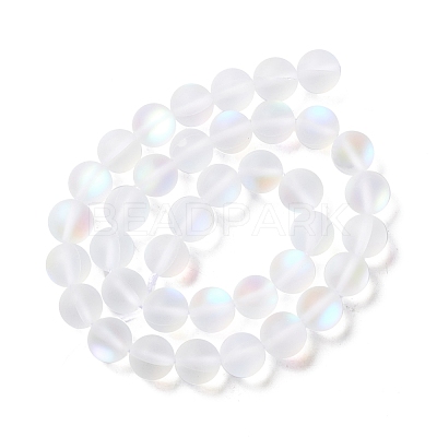 Synthetic Moonstone Beads Strands G-E573-01C-08-1