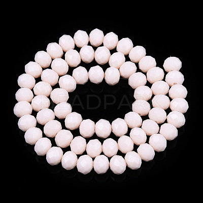 Opaque Solid Color Glass Beads Strands EGLA-A034-P1mm-D33-1