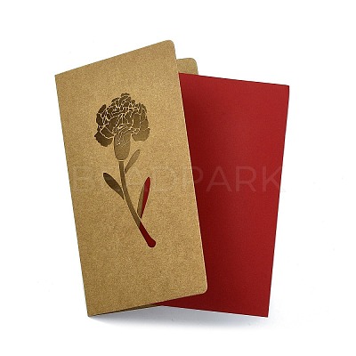 3 Sets Kraft Paper Greeting Cards AJEW-FS0001-27B-1