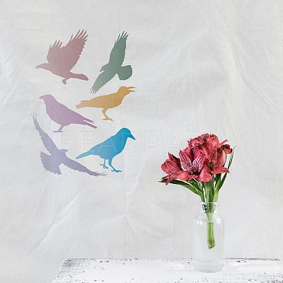 Large Plastic Reusable Drawing Painting Stencils Templates DIY-WH0202-189-1