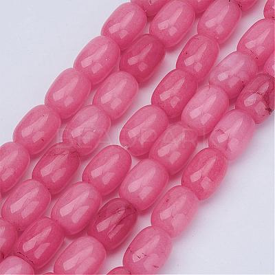 Barrel Shaped Gemstone Natural Rhodochrosite Stone Beads Strands G-S114-10-1