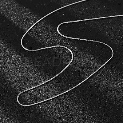 Tarnish Resistant 304 Stainless Steel Snake Chain Necklaces LS-NJEW-F112-39-1