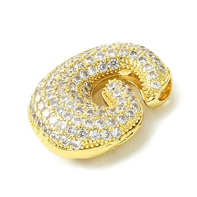 Rack Plating Brass Cubic Zirconia Pendants KK-S378-02G-G-1